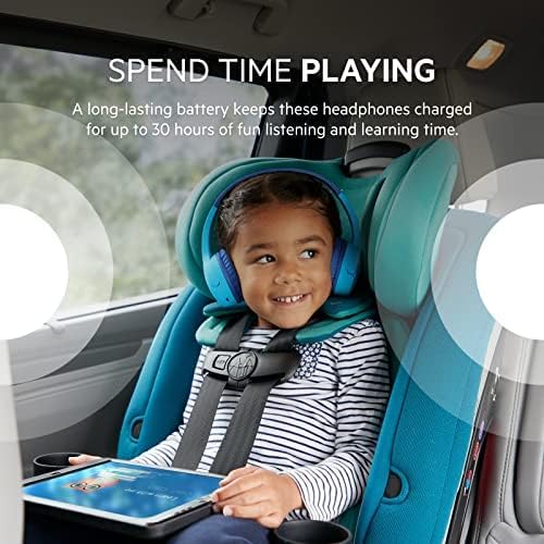 Belkin SoundForm Mini Kids On-Ear Wireless Headphones - Blue, BKN-AUD002BTBL Belkin SoundForm Mini Kids On-Ear Wireless Headphones - Blue, BKN-AUD002BTBL